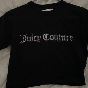 Black embellished Juicy Couture crop top